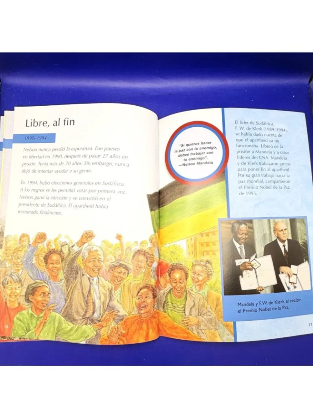 Nelson Mandela En Lucha Por La Libertad Biography Spanish PB Homeschool Reading